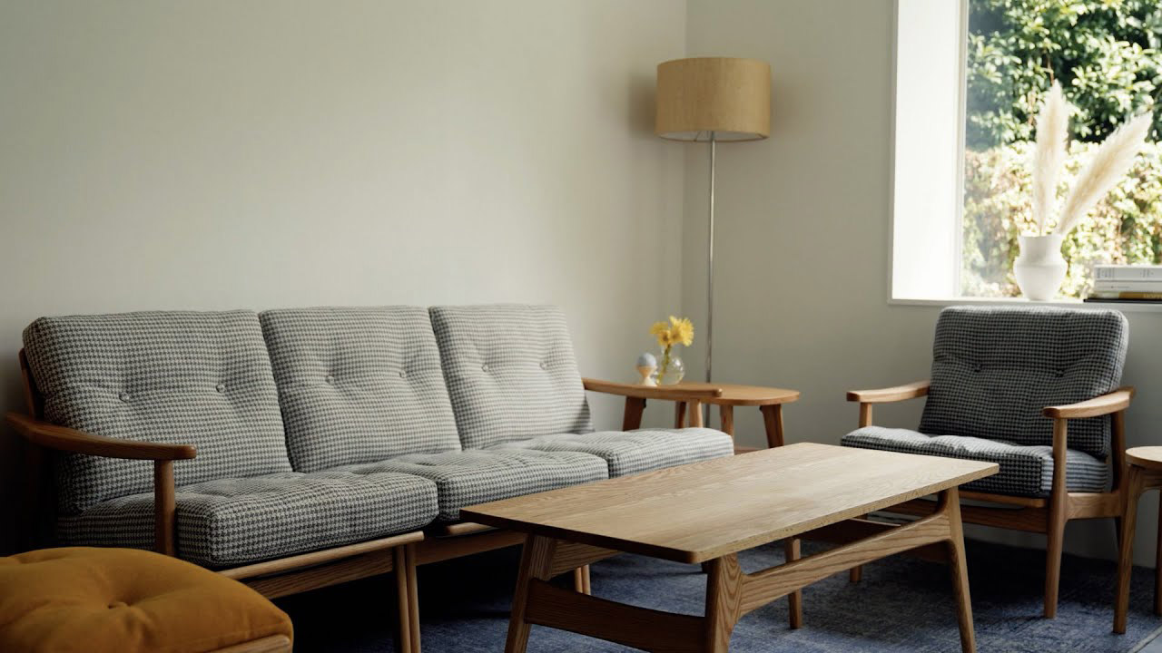 マルニ60　フレームチェア リビングシーン